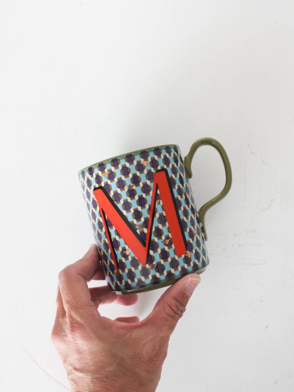 Anthropologie Parker Monogram Mug - M